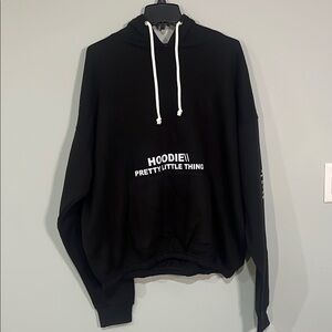 PrettyLittleThing Black Hoodie